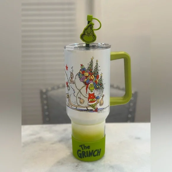 The Grinch 2025 Christmas Holiday 40oz Double Walled Stainless Steel Tumbler